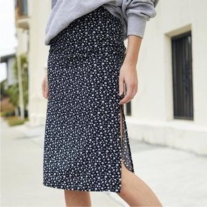 Brandy Melville/John galt floral midi skirt